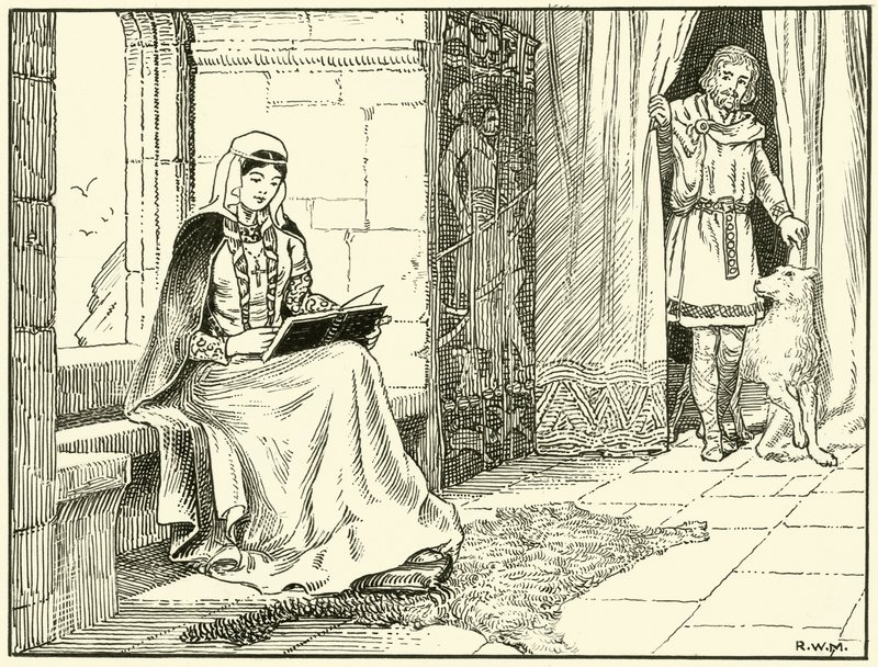 Dronning Margaret (blekk på papir) av English School