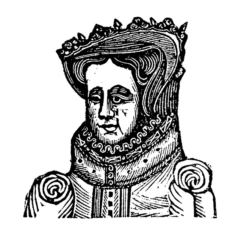 Queen Mary I (tresnitt) av English School