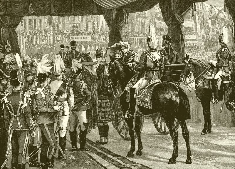 Dronning Victoria, Jubilee, Westminster Abbey, trener, hester av English School