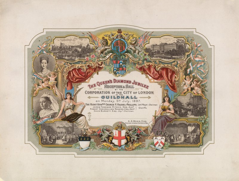 Queen Victorias Diamond Jubilee, mottaksball av Corporation of the City of London av English School