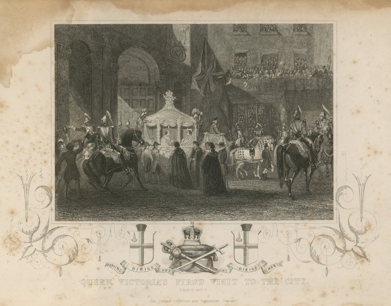 Dronning Victorias første besøk i byen, 9. november 1837 av English School