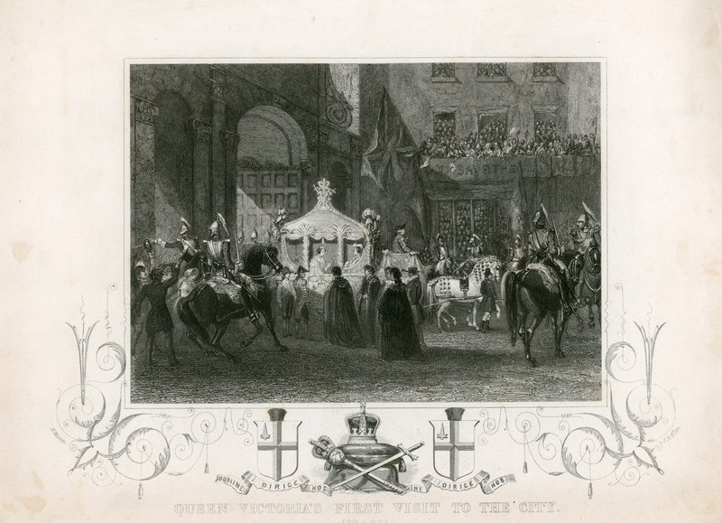 Dronning Victorias første besøk i City of London, 9. november 1837 av English School