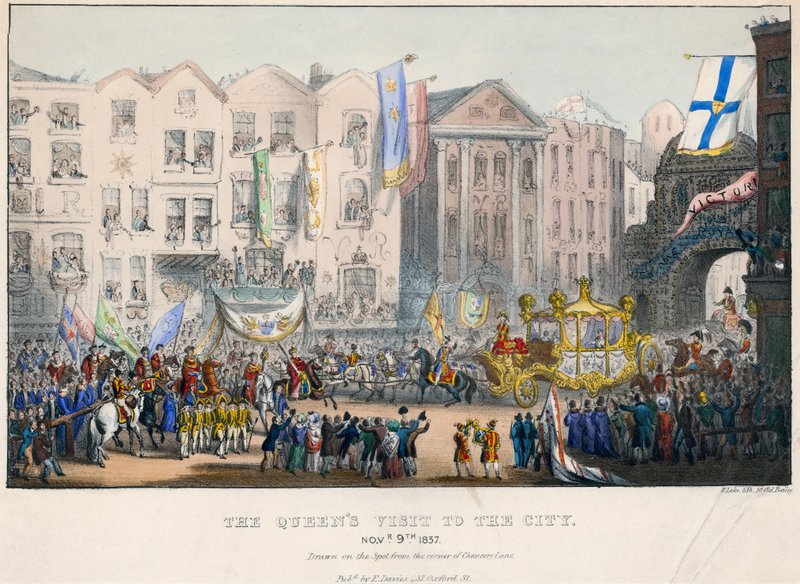 Dronning Victorias første besøk i City of London, 9. november 1837 av English School