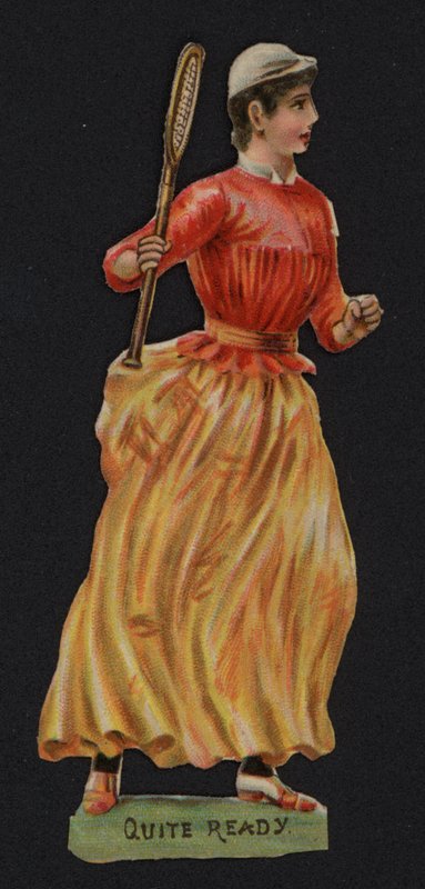 Ganske klar, tennis (chromolitho) av English School