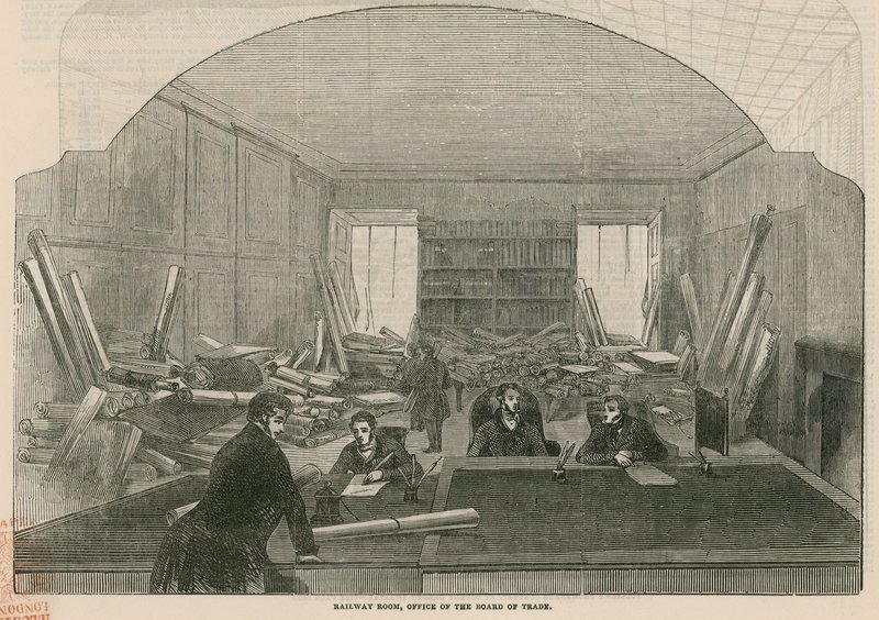 Jernbanerom, kontor for Trade Board of Trade av English School