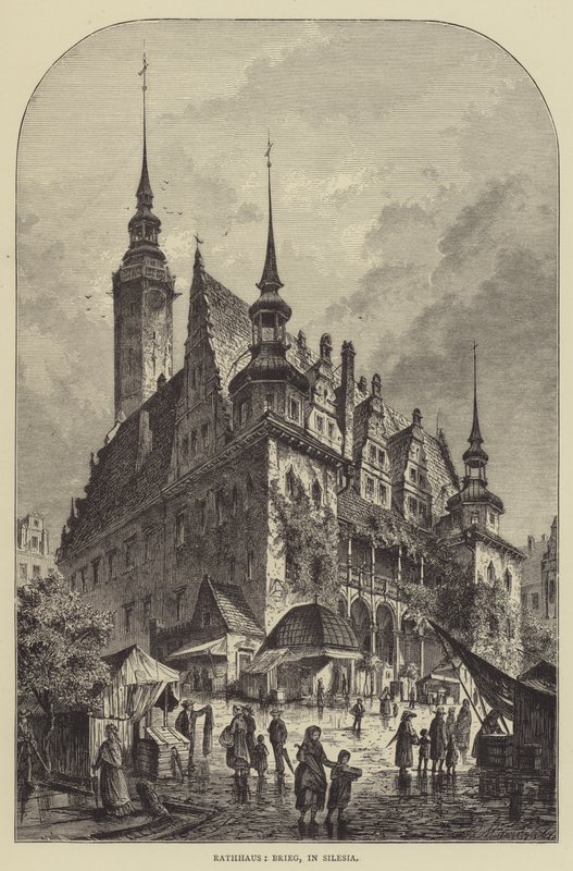 Rathaus, Brief, i Schlesien (gravering) av English School