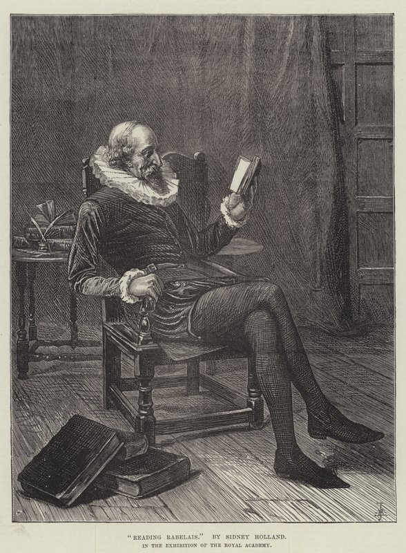 Lese Rabelais (gravering) av English School