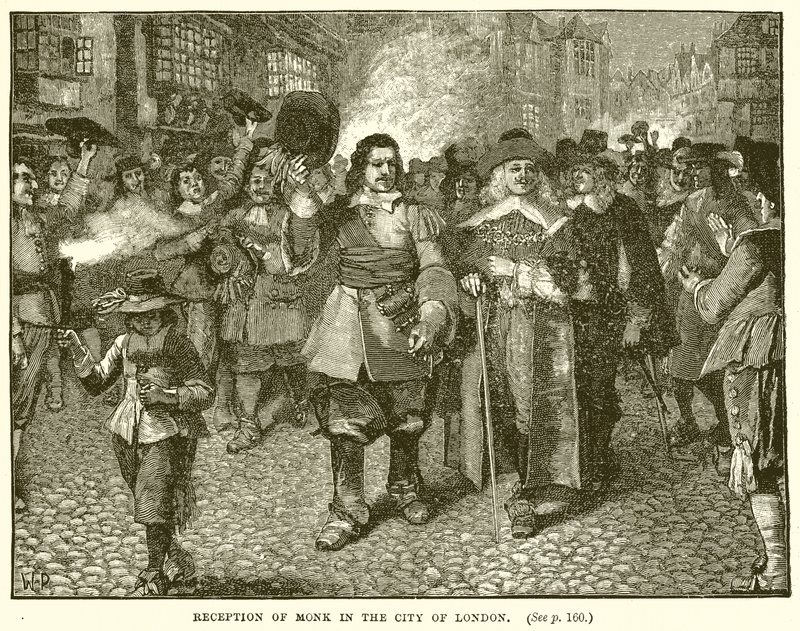 Mottakelse av Monk i City of London av English School
