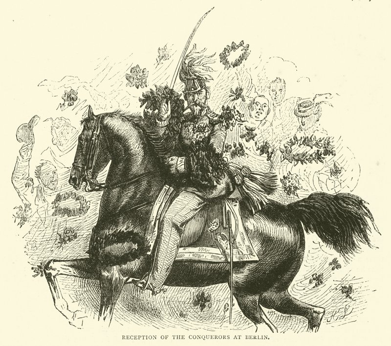 Mottak av erobrerne i Berlin, april 1871 av English School