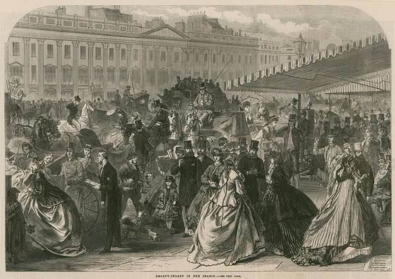 Regent Street, London, i sesongen av English School