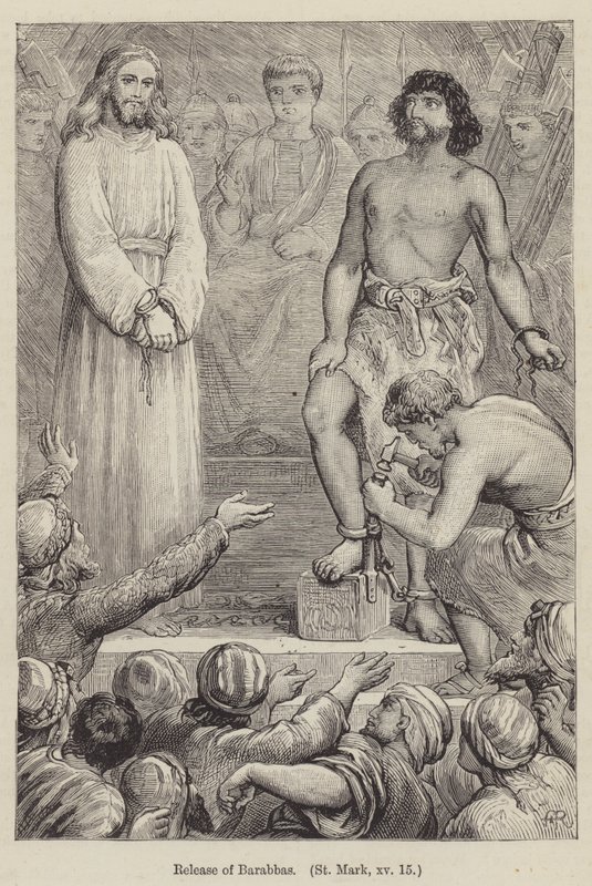 Barabbas#39; løslatelse, Markus XV av English School