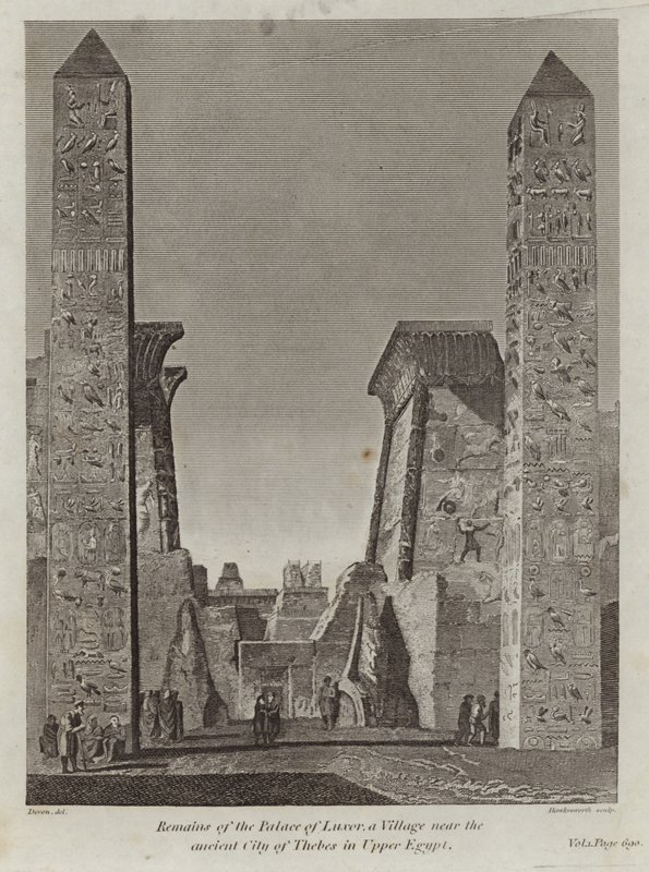 Rester av Palace of Luxor av English School