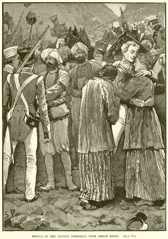 Redning av de britiske fangene fra Akbar Khan av English School