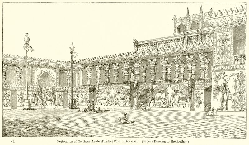 Restaurering av Northern Angle of Palace Court, Khorsabad av English School