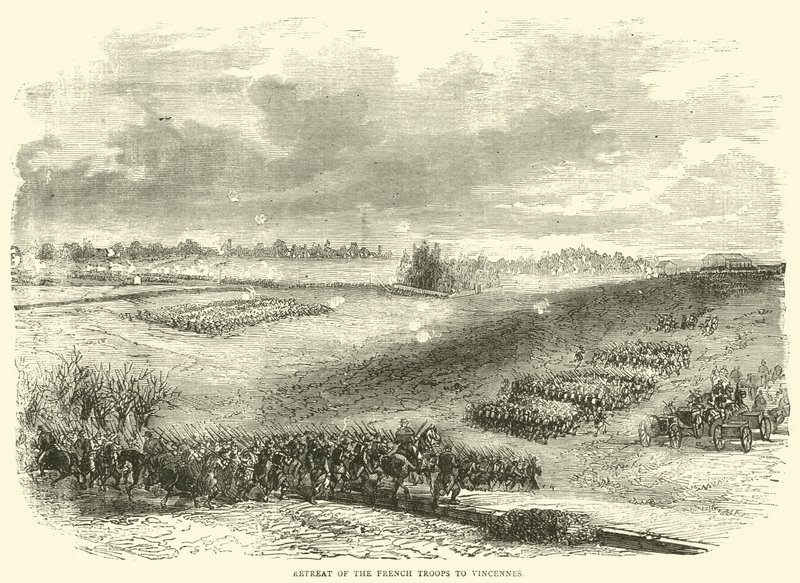 De franske troppenes tilbaketrekning til Vincennes, desember 1870 av English School