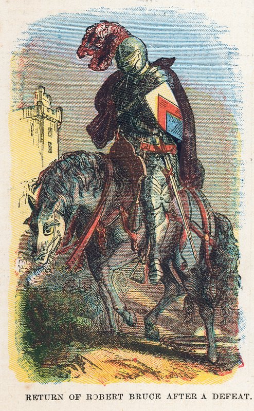Retur av Robert Bruce etter et nederlag av English School