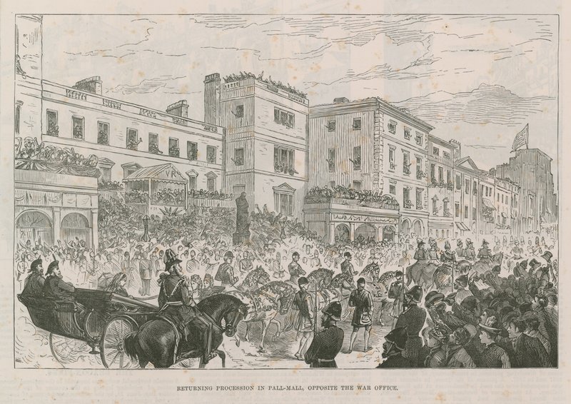Returprosesjon i Pall Mall av English School