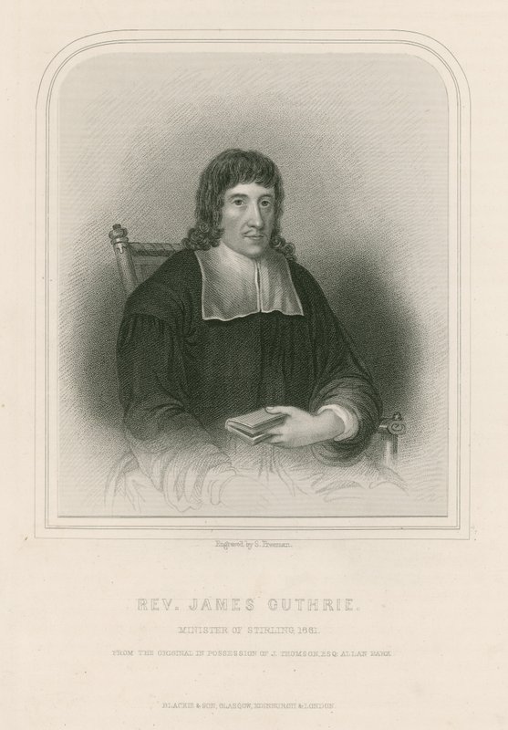 Pastor James Guthrie, minister i Stirling, 1661 av English School