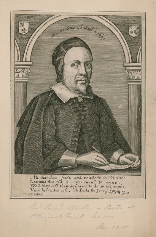 Pastor Samuel Clarke, pastor i St Benet Fink av English School