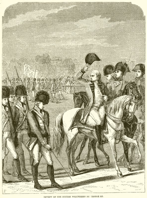 Anmeldelse av de britiske frivillige av George III av English School