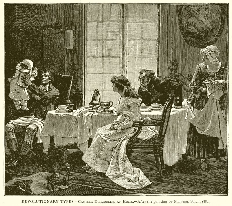 Revolusjonerende typer.--Camille Desmoulins hjemme av English School