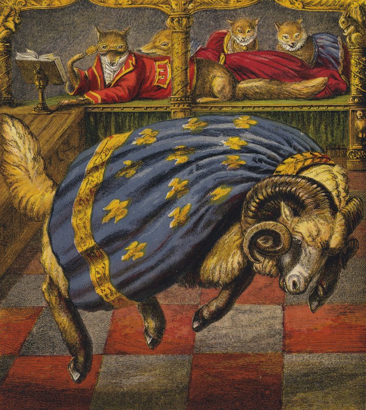 Reynard The Fox (farge litho) av English School