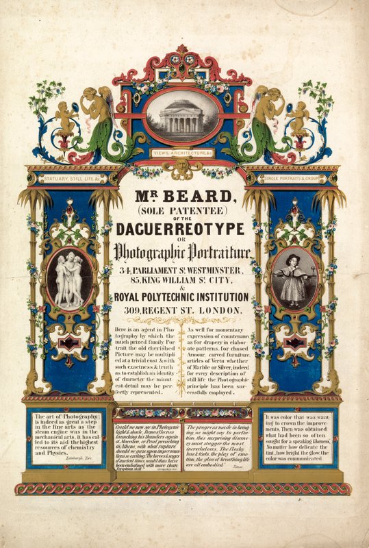 Richard Beards fotografiske portrettstudio, åpnet i London 23. mars 1841 av English School
