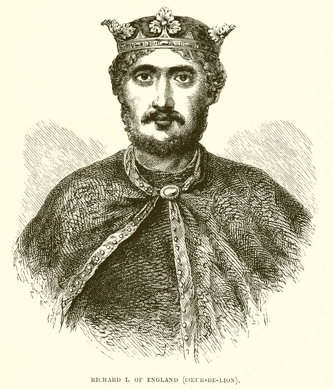 Richard I av England av English School