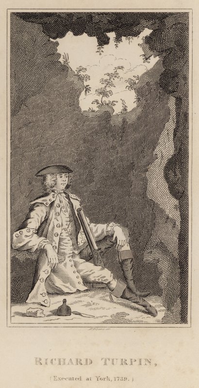 Richard Turpin, henrettet i York, 1739 av English School