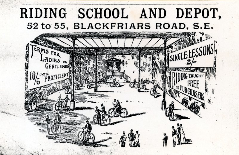 Rideskole og depot, Blackfriars Road av English School