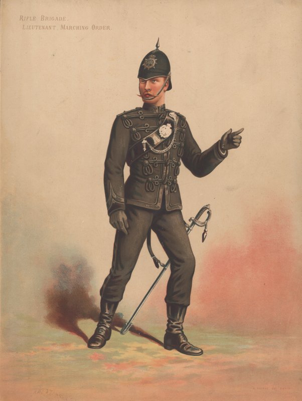 Rifle Brigade, Løytnant, marsjorden av English School