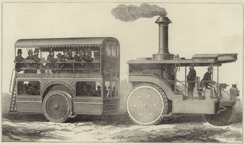 Road steamer og omnibus for den indiske regjeringen av English School