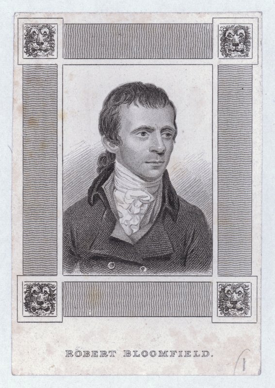 Robert Bloomfield , engelsk poet (gravering) av English School