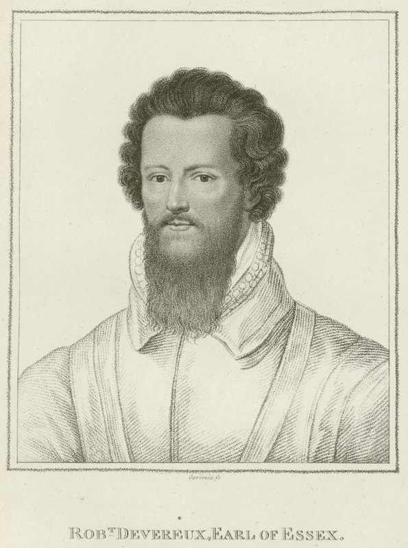 Robert Devereux, jarl av Essex (gravering) av English School