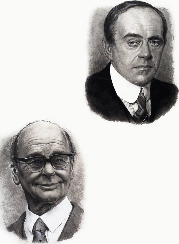 Robert Falcon Scott og Peter Scott av English School
