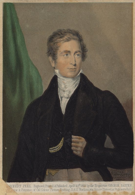 Robert Peel , engelsk konservativ politiker og statsminister av English School