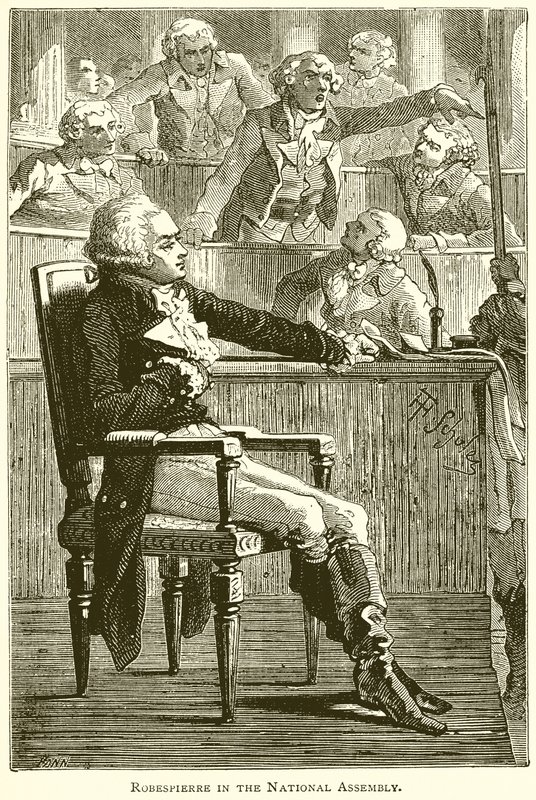 Robespierre i nasjonalforsamlingen av English School