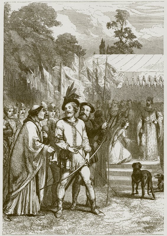 Robin Hood og dronning Katherine av English School