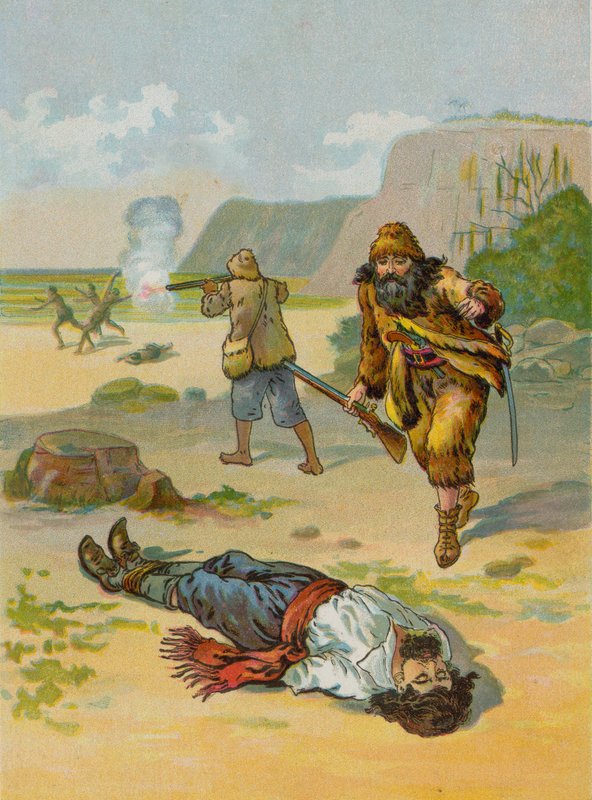 Robinson Crusoe løslater fangen av English School