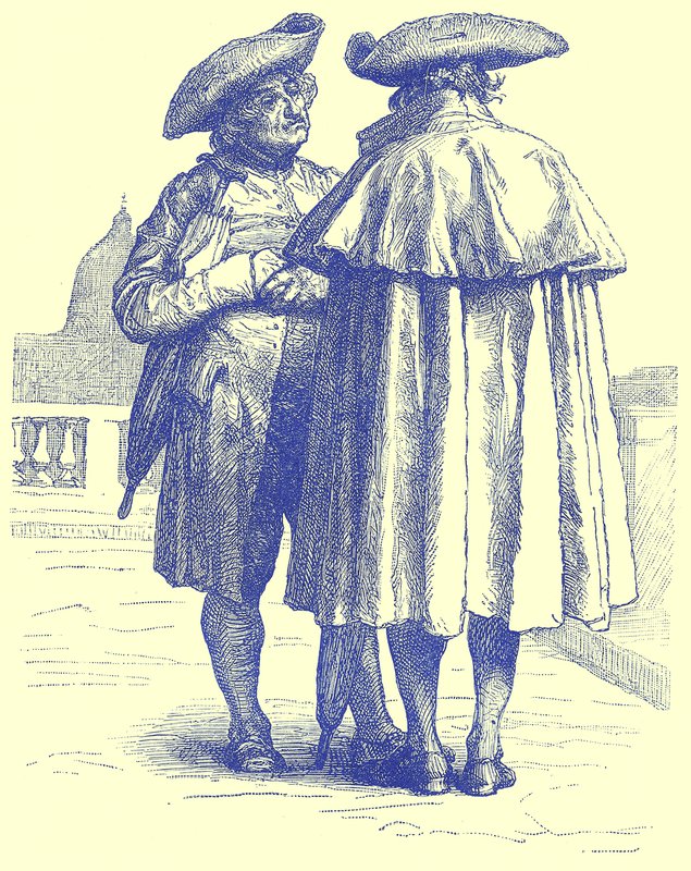Romerske prester, illustrasjon fra Illustrated Travels, redigert av H. W. Bates, utgitt ca. 1880 (digitalt forbedret bilde) av English School