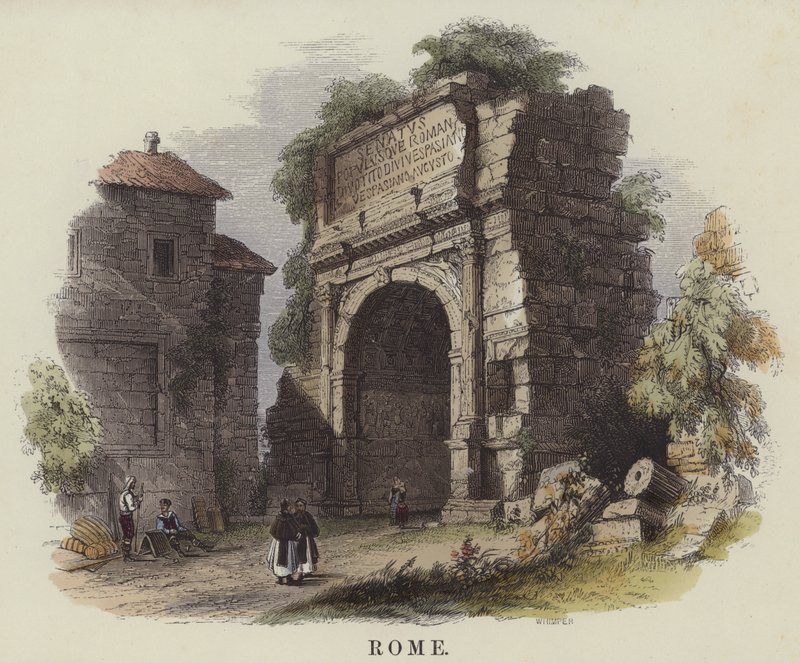 Roma (farget gravering) av English School