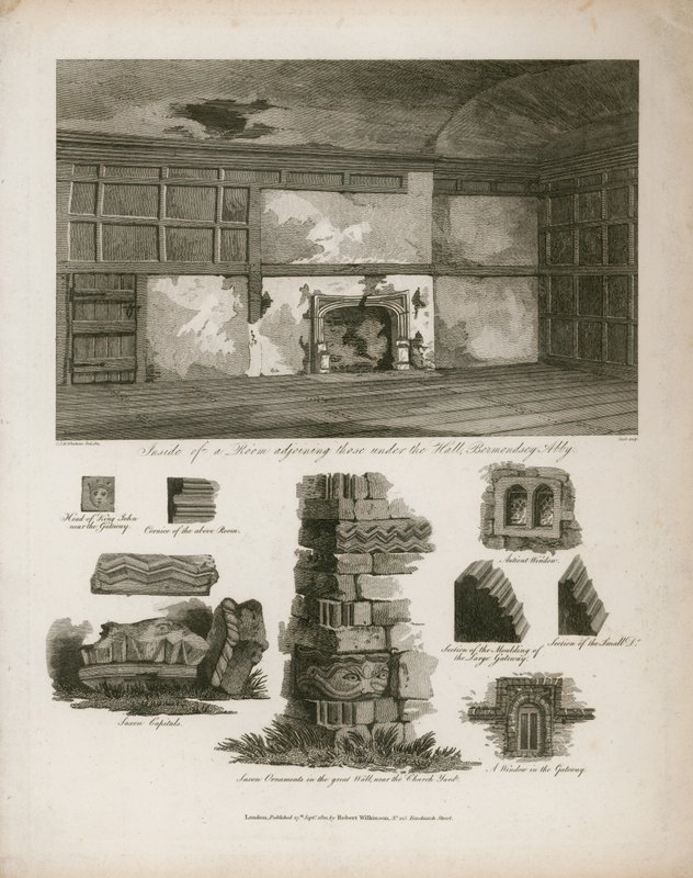 Rom ved siden av dem under Hall, Bermondsey Abbey av English School