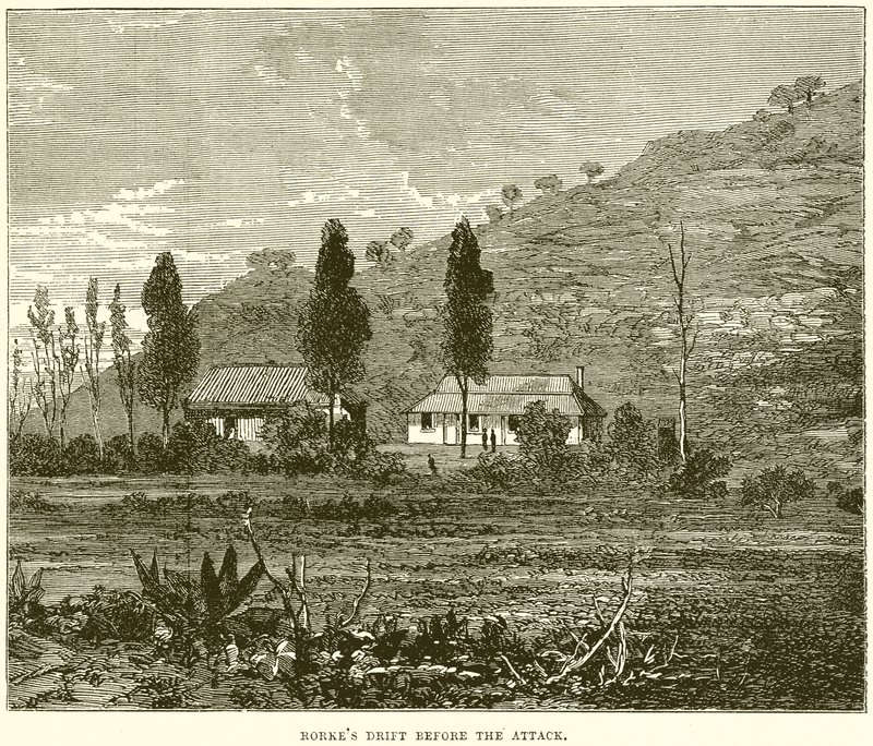 Rorkes Drift før angrepet av English School