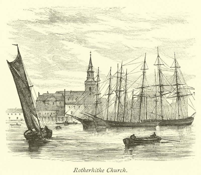 Rotherhithe kirke av English School