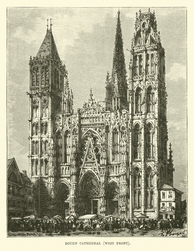 Rouen katedral, vestfronten av English School
