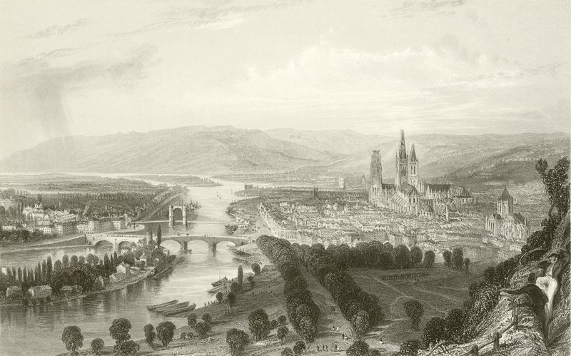 Rouen ved Seinen av English School