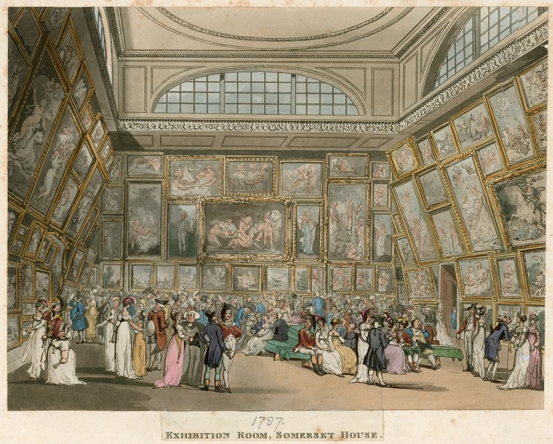 Royal Academy: Exhibition Room, Somerset House, London av English School