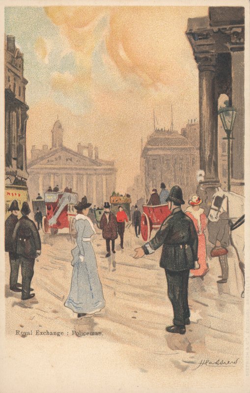 Royal Exchange, London, politimann av English School