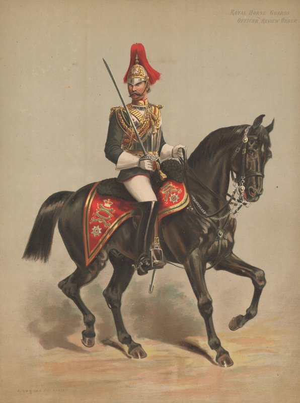 Royal Horse Guards, Officer, Review Order av English School
