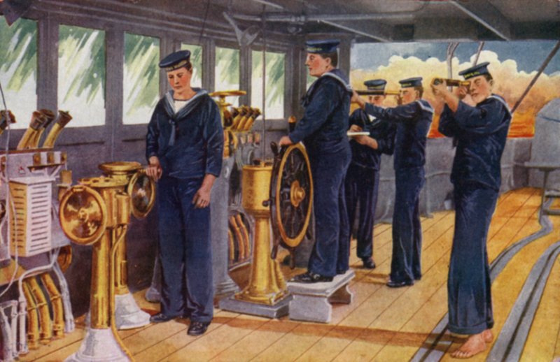 Royal Naval Barracks, Chatham: With the Fleet, Watching the Flagship